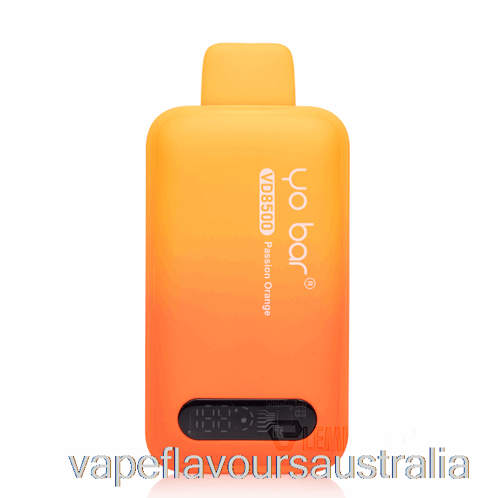 Vape Flavours Australia YO BAR VD8500 Disposable Passion Orange